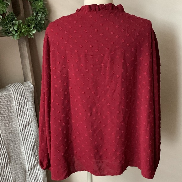 SHEIN Curve Swiss dot blouse - Picture 4 of 5